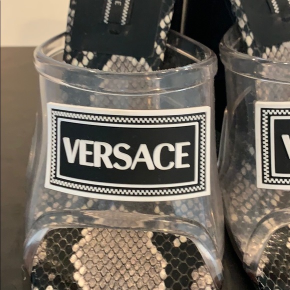 SOLD Versace snakeskin Sandals. (SOLD) - Picture 4 of 5